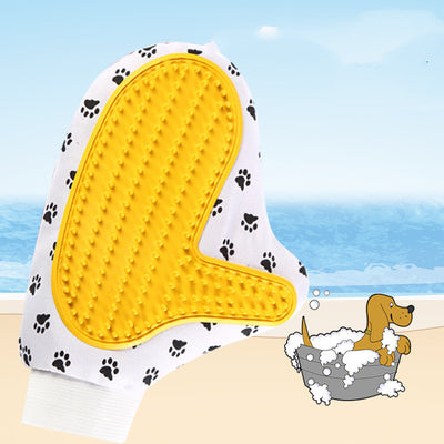 Keep your furry friend looking and feeling their best with our Silicone Pet brush Glove!